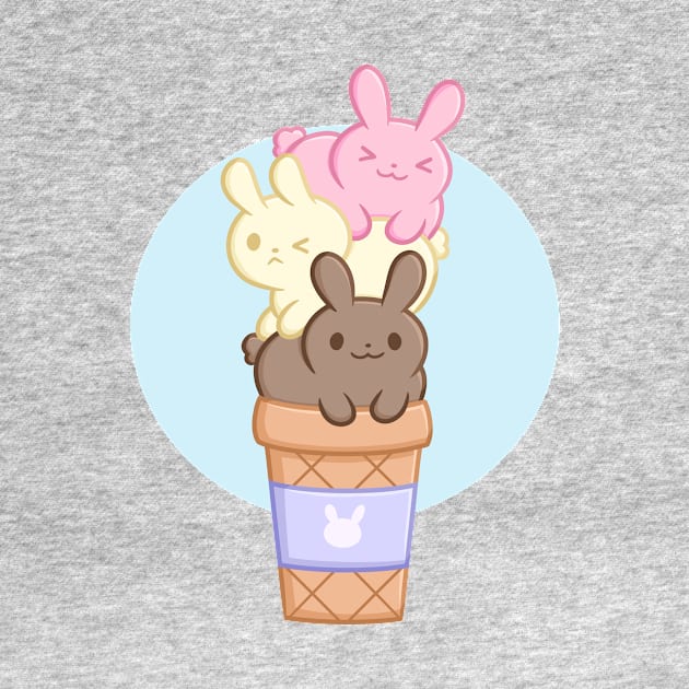 Bunny ice cream by KammyBale